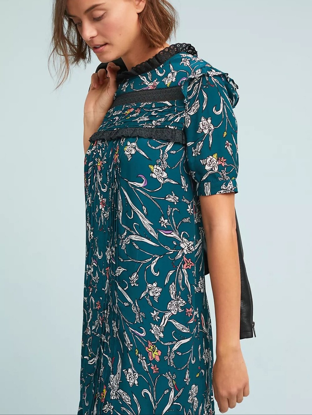 Anthro Vineet Bahl Ines Floral Dress - Medium